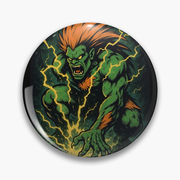 Item preview, Blanka Street Fighter Retro Arcade Fighter Art designed and sold by Retr0Tshirts.