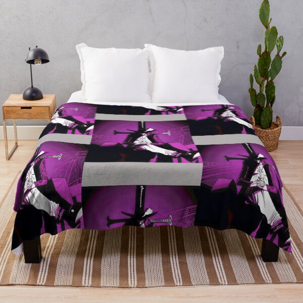 Item preview, Elegant Swordsman Silhouette - Purple Blade Master Art designed and sold by SuzannaGedde.