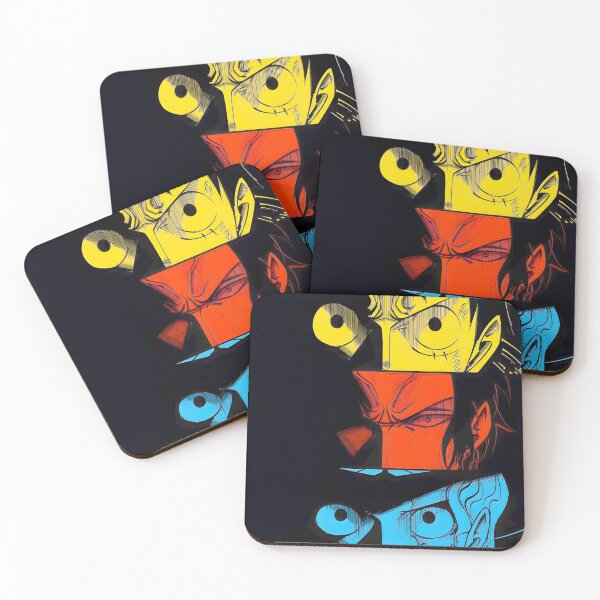 Item preview, Intense Anime Art Trio - Dynamic Character Faces designed and sold by SuzannaGedde.