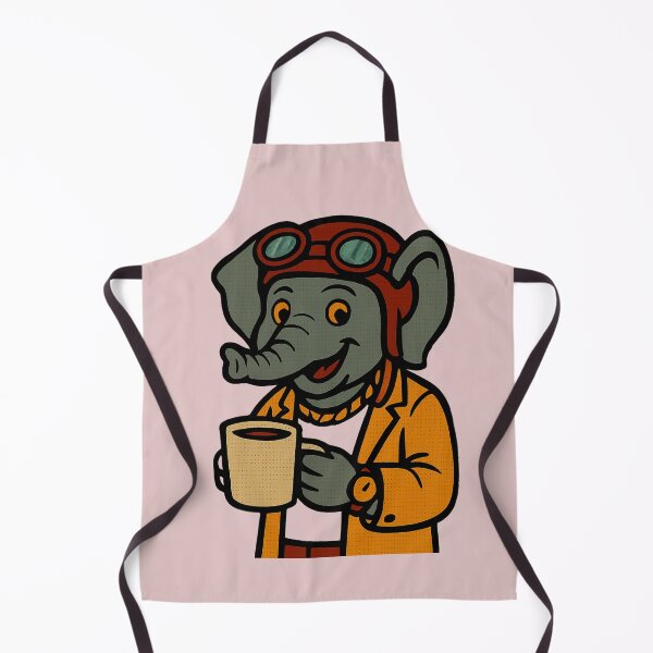 Item preview, : Stylish Coffee Elephant Éléphant Stylé Café designed and sold by Drawingshirts.