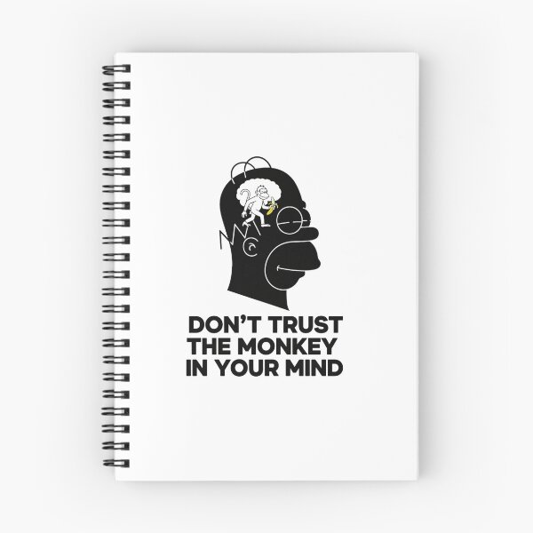 Item preview, Mind Control, monkey, banana, overthinker, Funnyfits70, retro, vintage, meme, funny, humor designed and sold by FunnyFits70.