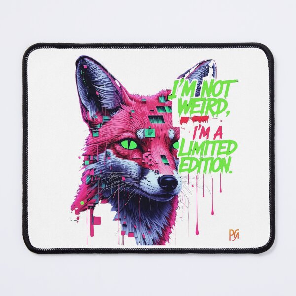 Item preview, Neon Fox T-shirt - a stylized, futuristic fox head designed and sold by WovennDesigns.