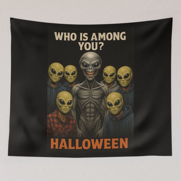 Item preview, Who Is Among You? – Alien Halloween designed and sold by hiraum.