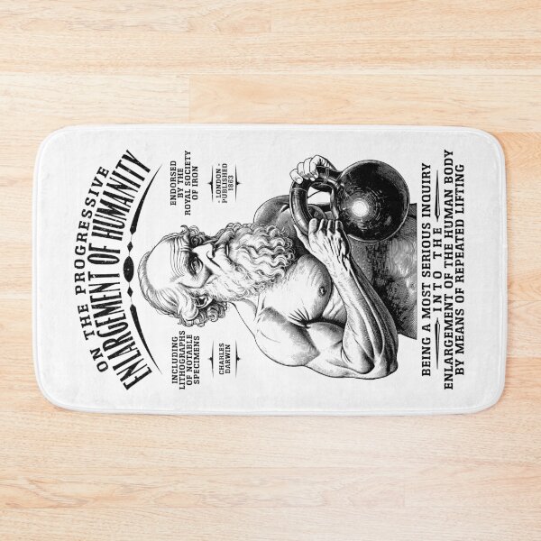 Item preview, Funny Gym Charles Darwin Enlargement Of Humanity Kettlebell designed and sold by GrandeDuc.