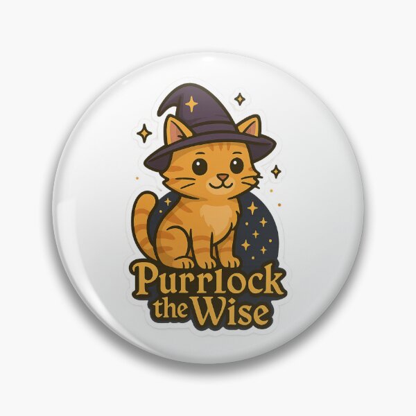 Item preview, Cat –  Purrlock the Wise designed and sold by CrazyMop_.