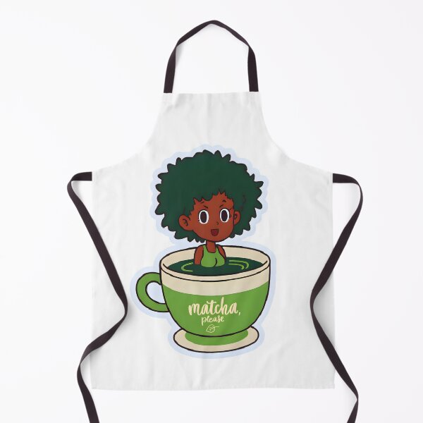 Item preview, Matcha Please – Black Girl in Matcha Cup with Green Afro designed and sold by OsasChild.