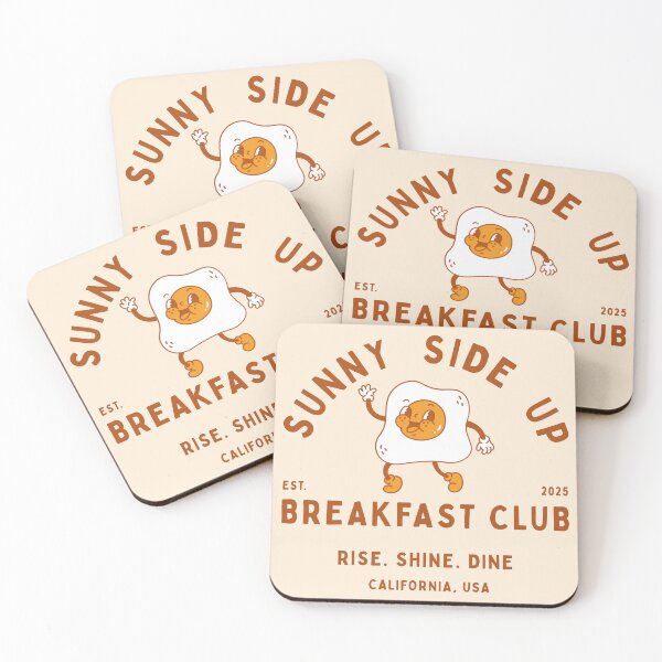 Item preview, Sunny Side Up Breakfast Club – Retro Egg Diner Design designed and sold by MoonGirlDes000.