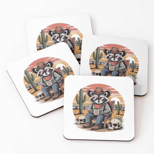 Item preview, Country Cowboy Raccoon Western Texas designed and sold by BHMARTS.