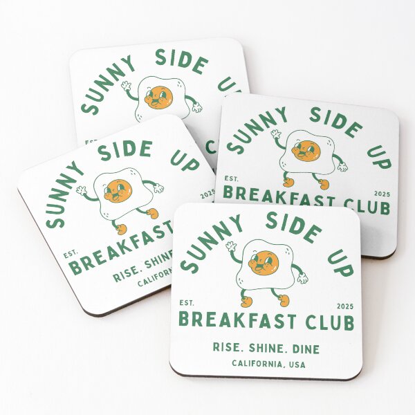 Item preview, Sunny Side Up Breakfast Club – Retro Egg Diner Design designed and sold by MoonGirlDes000.