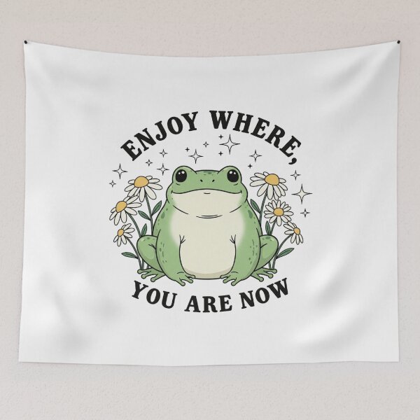Item preview, Enjoy where you are, Life is a trip, positive, inspirational, Funnyfits70, retro, vintage, meme, funny, humor designed and sold by FunnyFits70.