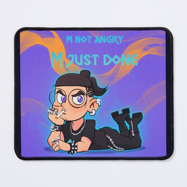 Item preview, M not angry m just done t-shirt designed and sold by floky 37.
