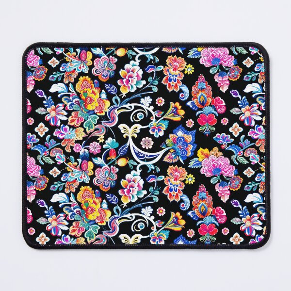 Item preview, Vibrant exotic flower artwork, seamless botanical fantasy print designed and sold by Art & Heart.