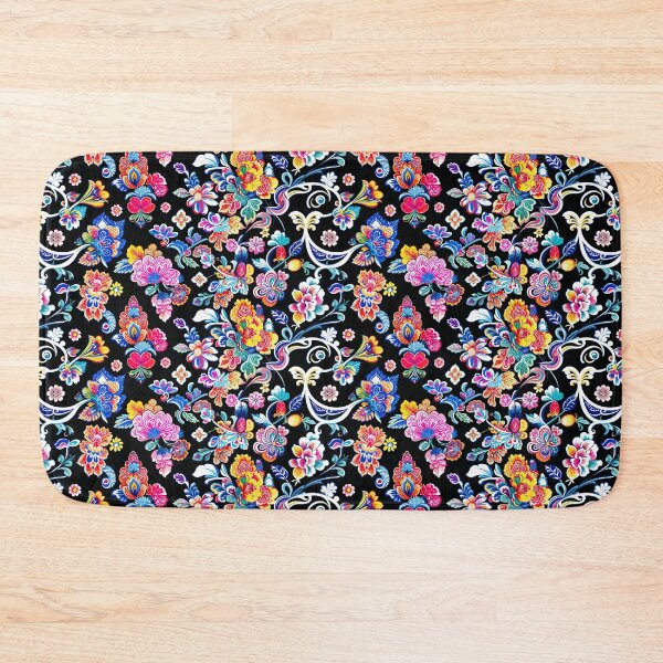 Item preview, Vibrant exotic flower artwork, seamless botanical fantasy print designed and sold by Art & Heart.
