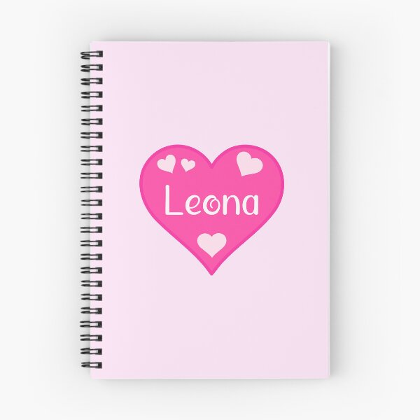 Item preview, Leona Name Pink Heart  designed and sold by Jeallan Designs.