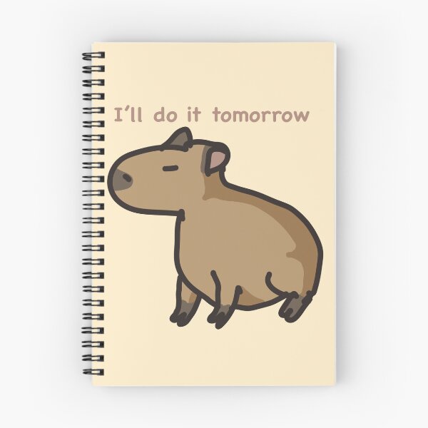 Item preview, I’ll do it tomorrow capybara designed and sold by MableWorld.