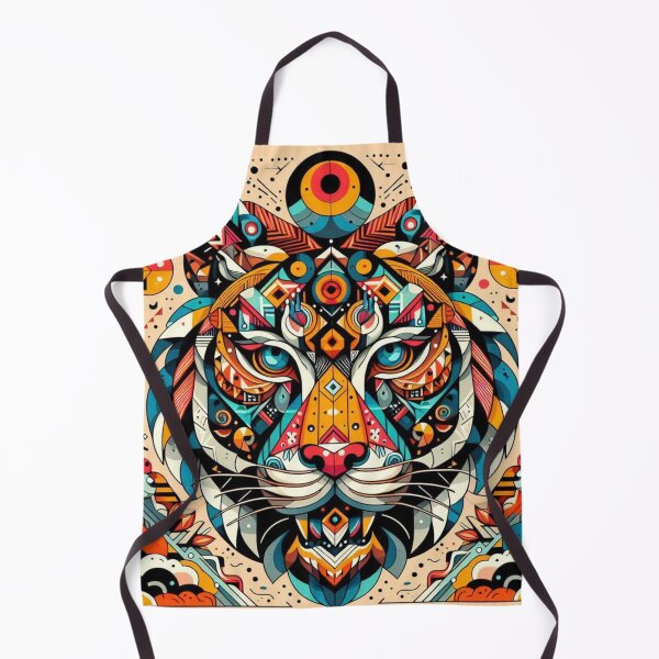 Item preview, Colorful geometric decorative mystic Tiger  designed and sold by Dogandesighn.
