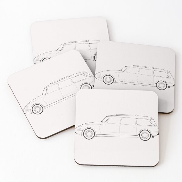 Item preview, Iconic Citroen DS Safari Break Minimalist Line Art designed and sold by SuzanneViseur.