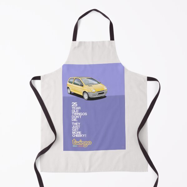 Item preview, Classic Yellow Twingo 25th Anniversary Car Art - Cheeky Fun Design designed and sold by SuzanneViseur.