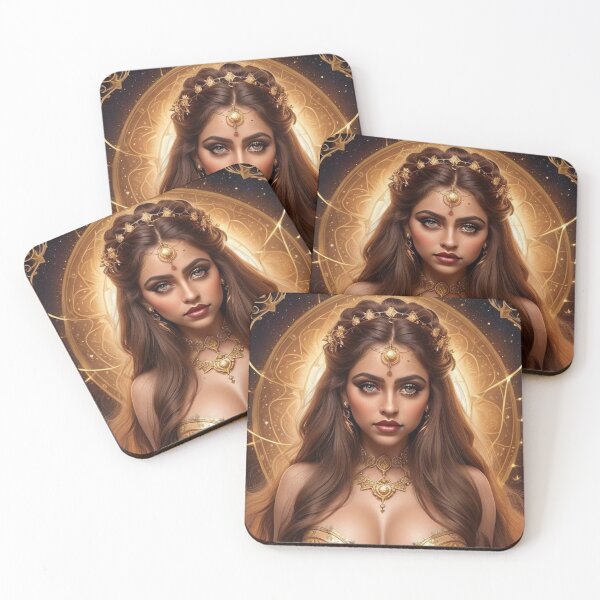 Item preview, Golden Leo Goddess – Fire Sign Warrior Fantasy Illustration designed and sold by MissSaylor.