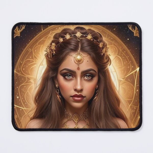 Item preview, Golden Leo Goddess – Fire Sign Warrior Fantasy Illustration designed and sold by MissSaylor.
