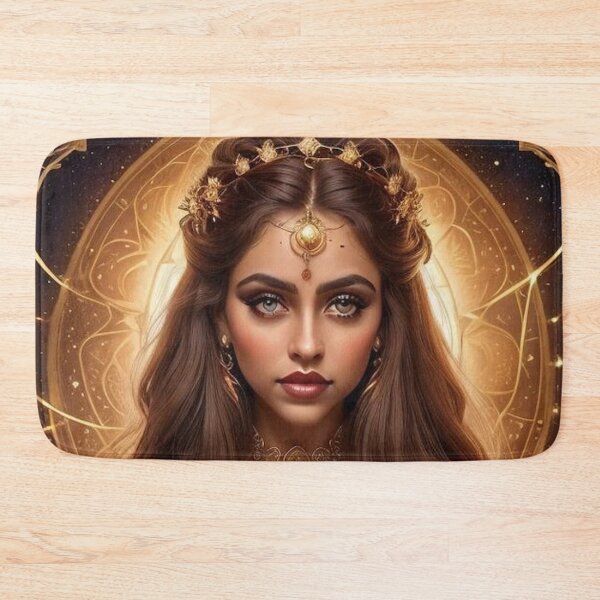 Item preview, Golden Leo Goddess – Fire Sign Warrior Fantasy Illustration designed and sold by MissSaylor.