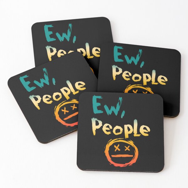 Item preview, Ew, People Funny Sarcastic saying I hate people Vintage laughing  designed and sold by SkeletonsDanger.