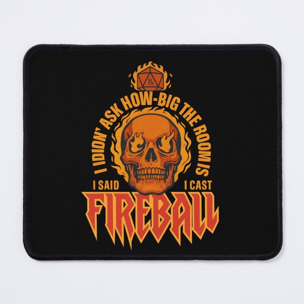 Item preview, Fireball Spell Skull – Dungeons & Dragons Inspired Design designed and sold by Neon Nightmare.