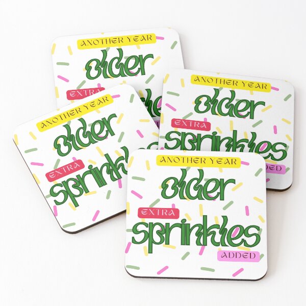 Item preview, Another Year Older Extra Sprinkles Added – Funny Birthday Sprinkles Gift designed and sold by Marszalotka.