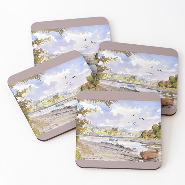 Item preview, Autumn at Stoke Gabriel2(Watercolour + AI) designed and sold by artsmeow.
