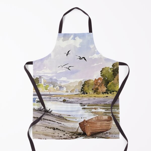 Item preview, Autumn at Stoke Gabriel2(Watercolour + AI) designed and sold by artsmeow.