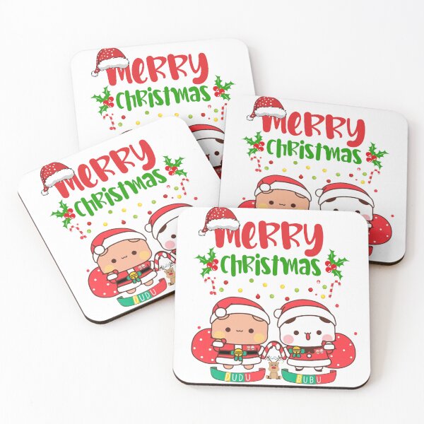 Item preview, Bubu Dudu Santa Claus Merry Christmas Panda And Brownie Bear True Love Couple 2026 designed and sold by BlueSkylineArts.
