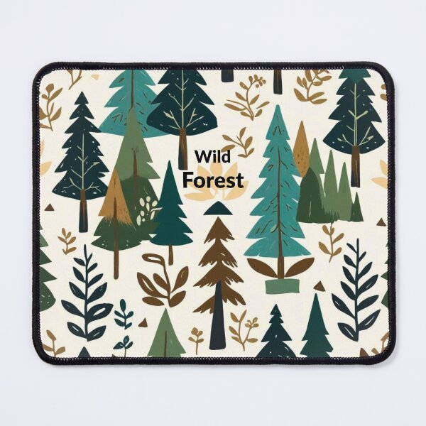 Item preview, Nordic folk art - forest with evergreen trees designed and sold by Ausra789.