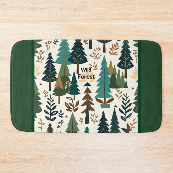 Item preview, Nordic folk art - forest with evergreen trees designed and sold by Ausra789.