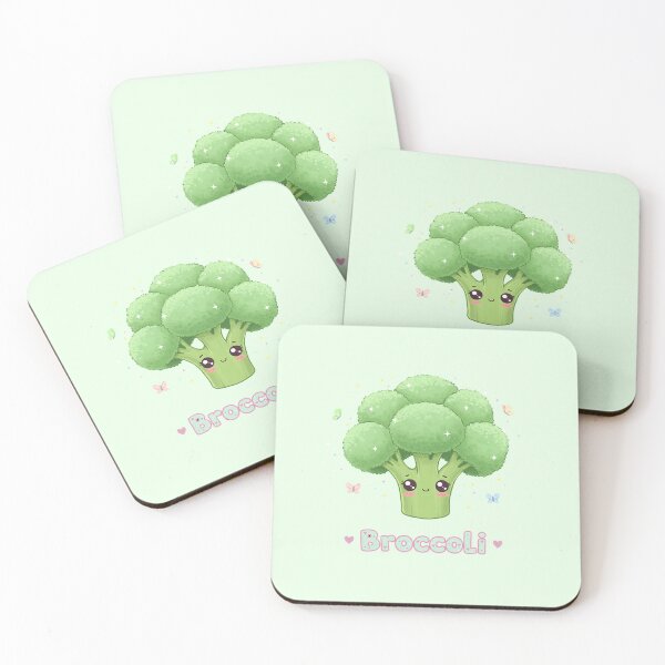 Item preview, Cute Kawaii Broccoli with Big Eyes Cartoon designed and sold by Itsheartshop.