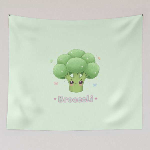 Item preview, Cute Kawaii Broccoli with Big Eyes Cartoon designed and sold by Itsheartshop.