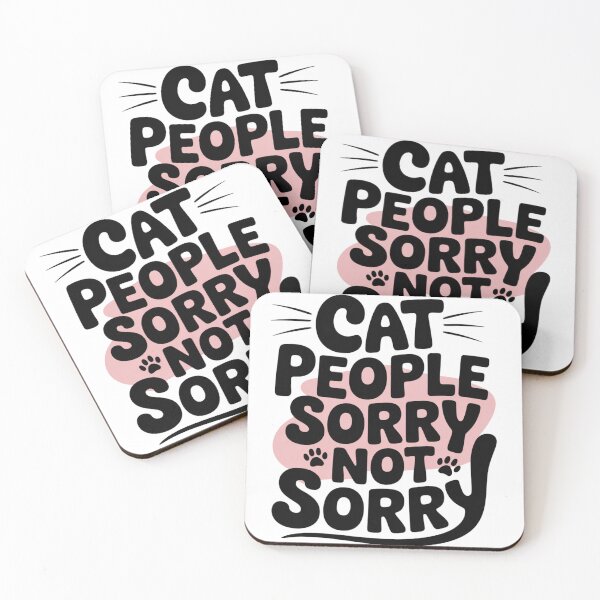 Item preview, Cat People Sorry Not Sorry, Humor for Proud Cat Lovers, Sassy Cat Lover Apparel Classic T-Shirt  designed and sold by podlook.