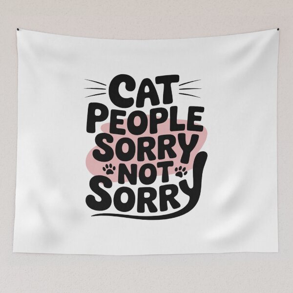 Item preview, Cat People Sorry Not Sorry, Humor for Proud Cat Lovers, Sassy Cat Lover Apparel Classic T-Shirt  designed and sold by podlook.