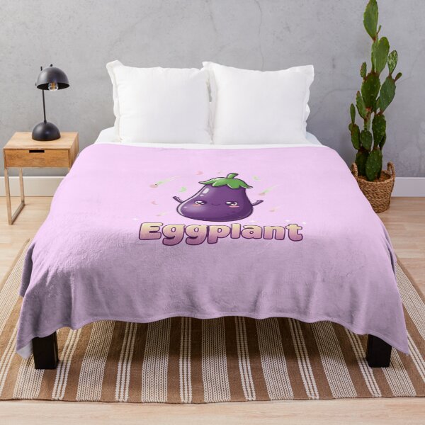 Item preview, Kawaii Eggplant with Cute Eyes designed and sold by Itsheartshop.