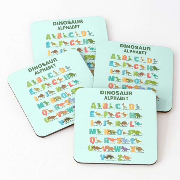 Item preview, Cute Dinosaur Alphabet Poster | Educational Kids Wall Art designed and sold by FilizDesigner.