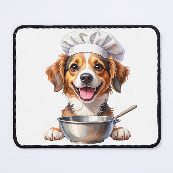 Item preview, Cute Dog Chef with Mixing Bowl designed and sold by takeng07.