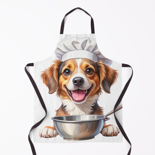 Item preview, Cute Dog Chef with Mixing Bowl designed and sold by takeng07.