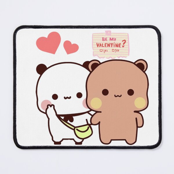 Item preview, Dudu Asking Bubu To Be His Valentine Panda And Brownie Bear True Love Couple 2026 designed and sold by BlueSkylineArts.