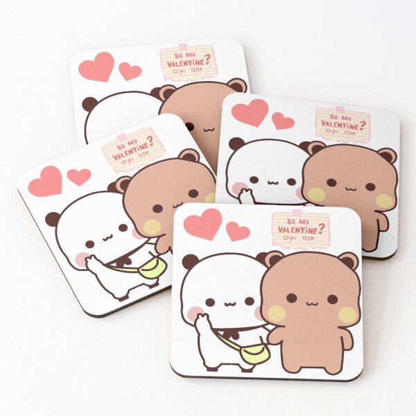 Item preview, Dudu Asking Bubu To Be His Valentine Panda And Brownie Bear True Love Couple 2026 designed and sold by BlueSkylineArts.