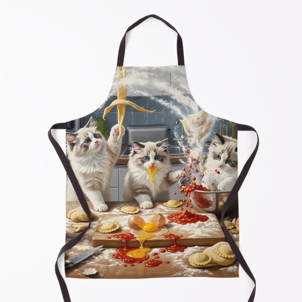 Item preview, Kittens in the Kitchen - Pasta Chaos designed and sold by GlassArtCraft.