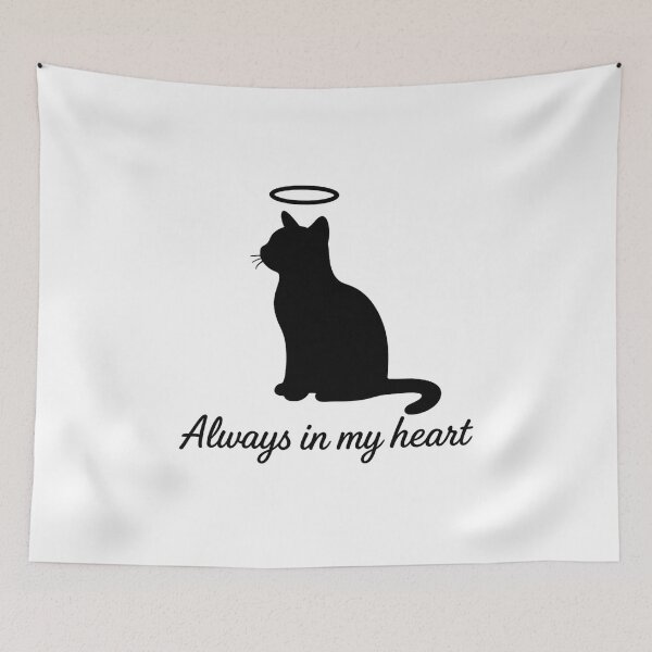 Item preview, Always in My Heart – Cat Memorial Silhouette designed and sold by Dragonfly-10.