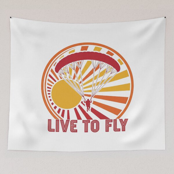 Item preview, Live to Fly – Paragliding Adventure Design designed and sold by Cloud-Riders.