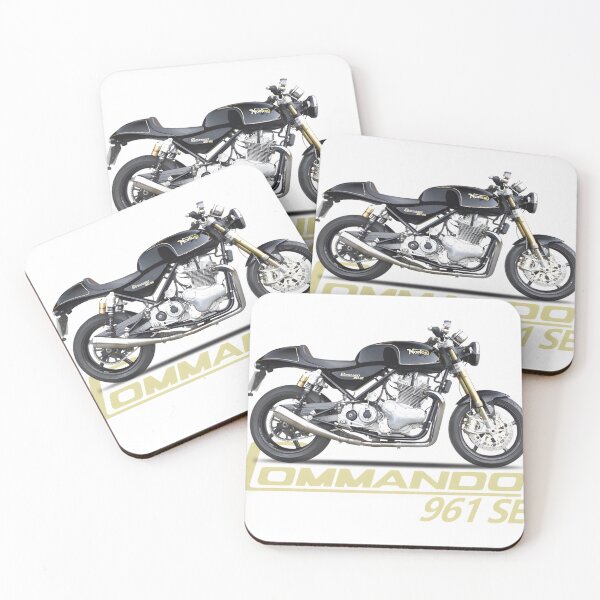 Artikelvorschau, Elegantes schwarz-goldenes Cafe Racer Motorrad | Klassisches Retro-Bike-Design entworfen und verkauft von StewardRios.