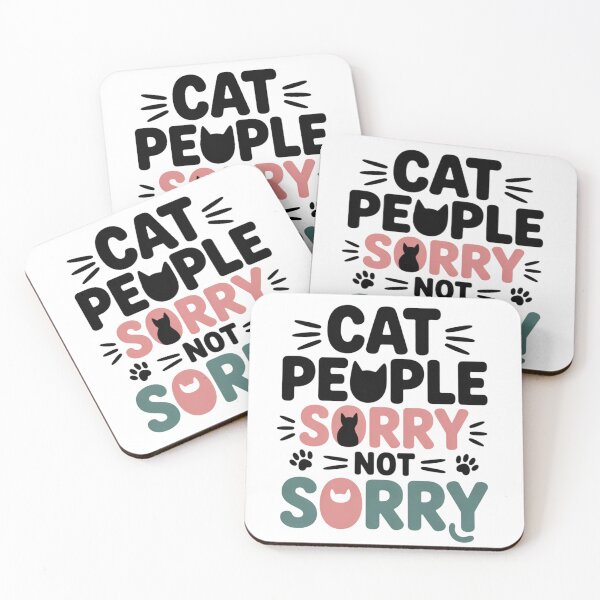 Item preview, Cat People Sorry Not Sorry, Humor for Proud Cat Lovers, Sassy Cat Lover Apparel Classic T-Shirt  designed and sold by podlook.