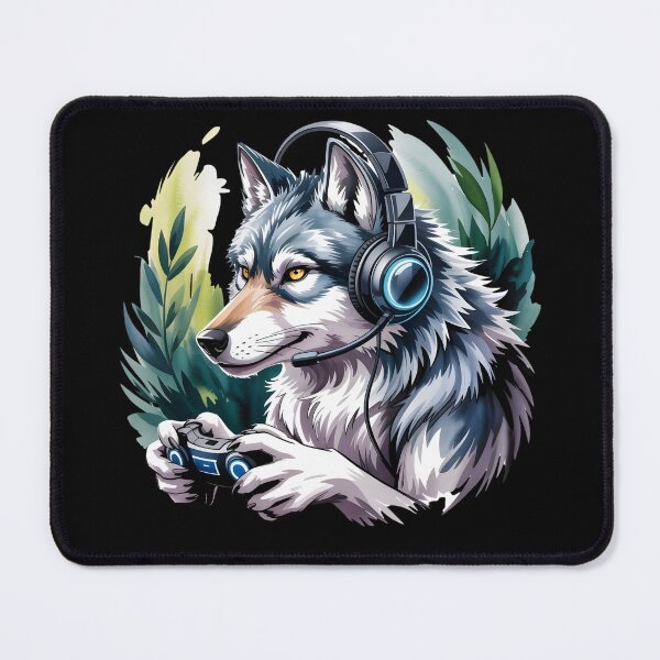 Item preview, Gamer Bad Wolf Cute Gifts for gamers designed and sold by elikatti.