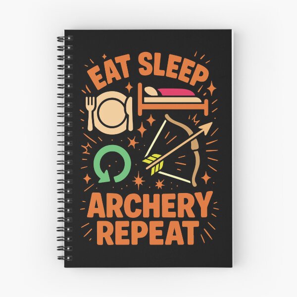 Item preview, Eat Sleep Archery Repeat Funny Archer designed and sold by LuminOrb.